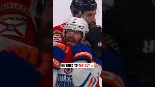 Aaron Ekblad had Evan Bouchard in a headlock 😬 [upl. by Nalda]