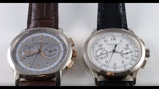 VERSUS Vacheron Constantin Patrimony Traditionnelle Chronograph vs Patek Philippe Chronograph [upl. by Ydnew]