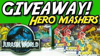 Jurassic World GIVEAWAY Hasbro® Hero Mashers [upl. by Ellmyer]