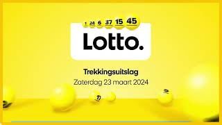 Lotto trekkingsuitslag 23 maart 2024 [upl. by Easter]