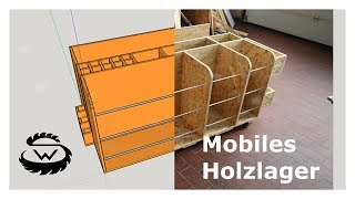 Holzlager selber bauen für die Werkstatt [upl. by Ariamat]