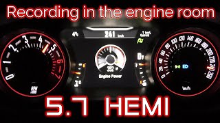 【Engine room sound】DODGE Challenger 2017y acceleration test 【ASMR】 V8 5700cc HEMI FR 8AT [upl. by Ibbetson196]