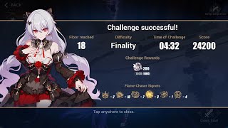 Honkai Impact 3 Elysian Realm Finality Lunar Vow Crimson Love Weapon Active Full Run [upl. by Grefer]