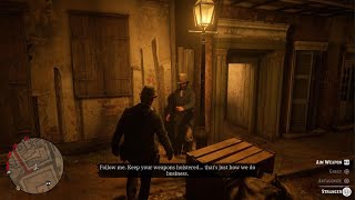 Red Dead Redemption 2  How to get your money back from Saint Denis robbers [upl. by Huoh]