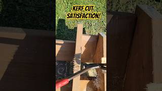 SATISFACTION Removing your kerf cut pieces kerfcut notches hammertime circsaw [upl. by Ahsenor]