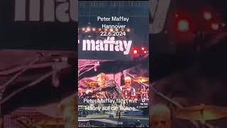 Peter Maffay fährt mit Harley auf die Bühne Hannover 2262024 petermaffay konzert [upl. by Alyakcim986]