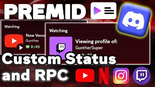 Premid Discord  Dynamic Discord Status [upl. by Ajiak]