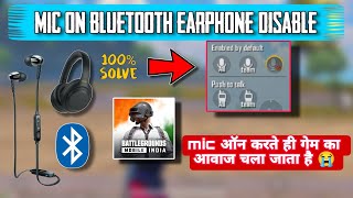 BGMI BLUETOOTH EARPHONE SOUND PROBLEM FIX  MIC ON EARPHONE DISABLE PROBLEM  MRSMARTYT [upl. by Halvaard818]