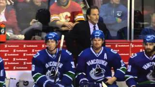 Line brawl 11 min ver Calgary Flames vs Vancouver Canucks 11814 NHL Hockey [upl. by Mcgray]