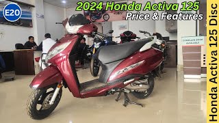 2024 Honda Activa 125 Disc Full Detailed Review ♥️ New Features amp On Road Price Activa 125 [upl. by Dnomsaj512]