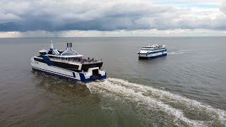 Vertrek Ms Willem Barentsz en aankomst Ms Vlieland in Harlingen  Lennard [upl. by Leda]