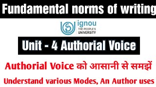 Unit4 Authorial Voice  Various Modes of Address [upl. by Ikram468]