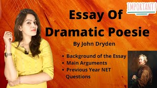 Essay of Dramatic Poesie by John Dryden [upl. by Theone]