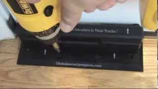 OnGARD OnGUARD Security Door Brace Video Installation Instructions [upl. by Anaile835]