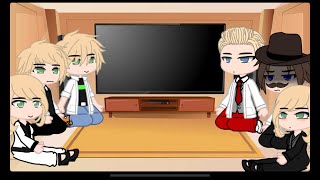 Gabriel and Nathalie reacts to Adrien •• Mlb •• Part 1 •• Gacha club [upl. by Aronoff]