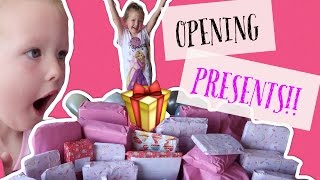 ISLAS 5th BIRTHDAY OPENING PRESENTS  PART 1 [upl. by Kassab150]