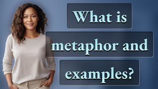 What is metaphor and examples [upl. by Devondra]