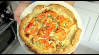 Recept voor een MosselPizza Maak het pizzadeeg zelf variant ZONDER gist  BudgetFoodNL [upl. by Katina]