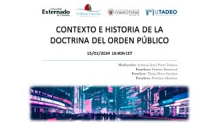 1522024 Orden Público  Contexto e historia de la doctrina del orden público [upl. by Nore]