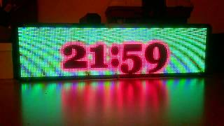 ESP32 Pinball RGB Matrix Animation Clock [upl. by Anier398]