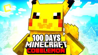 I Spent 100 DAYS as ASH KETCHUM in Pokémon Minecraft Vs my Rival Duos Cobblemon [upl. by Uhn]