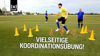 Fußballübung zur Koordination ► SprungLabyrinth [upl. by Martelle]