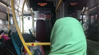 Journey on bus route 345 SN18 KKU 2605 common E400MMC [upl. by Thun]