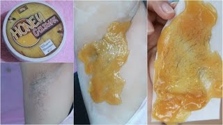 HOW TO Wax ArmPit Hair Removal Honey Cold Wax by Esme Organics [upl. by Athena383]