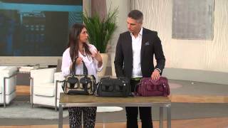 Aimee Kestenberg Christina Crystal Leather Swagger Satchel with Alberti Popaj [upl. by Harrus]