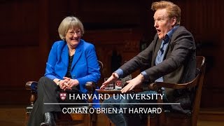 Conan O’Brien in conversation with Harvard University President Drew Faust [upl. by Irmgard309]