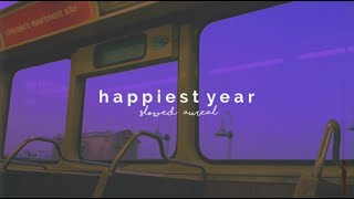 jaymes young  happiest year slowed  reverb [upl. by Nnylav]