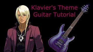 Klaviers Theme  Guitar Tutorial Apollo Justice Ace Attorney [upl. by Mckenna349]