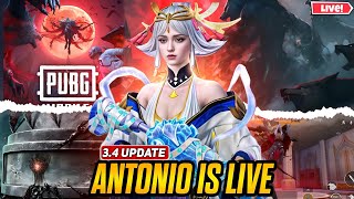 Road To 30k  Antonio is live PUBG mobile  get free uc  Custom Rooms [upl. by Farhi]