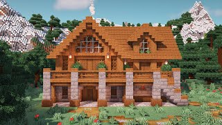 Minecraft Tutorial  How to Build a Cozy Cabin [upl. by Aggy]