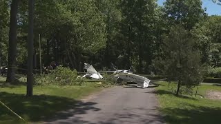 Student pilot on solo flight reported engine trouble before crashing at campground in Plymouth [upl. by Daeriam149]