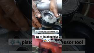 piston ring compressor tool kit use for installing piston🧑‍🔧🛠️ easy fitting piston trending tech [upl. by Yelwar]