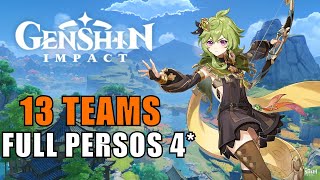 DES IDÉES DE TEAMS 4  Tuto Genshin Impact [upl. by Mathilde333]