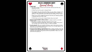 Special Hands  Rules Cards Required Penalties Scoring in Modern American Canasta [upl. by Lebama]