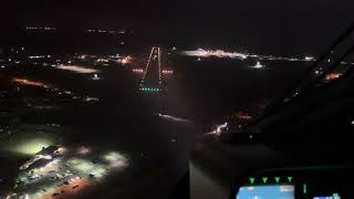 Airbus H145D2 Helionix Night IFR circling approach [upl. by Clapp]