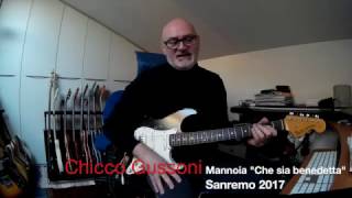 Fiorella Mannoia  Che sia benedetta  Chicco Gussoni guitar parts [upl. by Suidaht989]