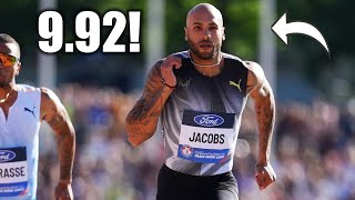 Lamont Marcell Jacobs Throws Down HUGE 100 Meters  2024 Paavo Nurmi Games [upl. by Artair]