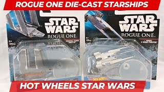 Imperial Cargo Shuttle  Rebel UWing Starfighter  Hot Wheels Star Wars DieCast Starships [upl. by Aynna]