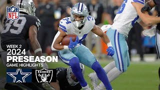 Dallas Cowboys vs Las Vegas Raiders  2024 Preseason Week 2 Game Highlights [upl. by Amberly]