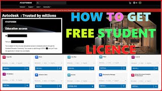 Autodesk student account creation  Free Licence [upl. by Tlaw546]