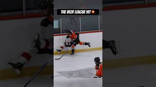 The beer league hit 💥 terminatorshockey hockey hit short shorts icehockey [upl. by Onfre]