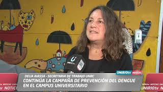 CONTINÚA LA CAMPAÑA DE PREVENCIÓN DEL DENGUE EN EL CAMPUS UNIVERSITARIO [upl. by Einaffyt]