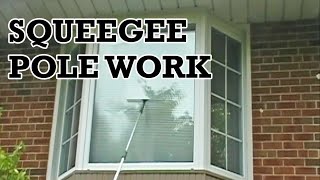 How To Squeegee A Window Using An Extension Pole [upl. by Helga937]