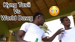 Kyng Tavii and World Dawg Fight at The 876 Roommates Mansion [upl. by Cela]