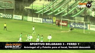 Los goles de Sportivo Belgrano 3 Ferro 1 B Nacional [upl. by Alhak]