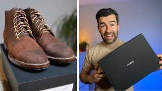 Viberg Service Boot Unboxing  Tobacco Chamois Roughout  1035 Last [upl. by Nich27]